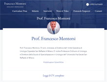 Tablet Screenshot of francescomontorsi.it